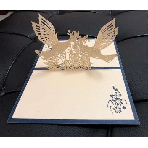 DIY 3D Wedding Invitation Card Birthday Card Valentine's Day Greeting Card